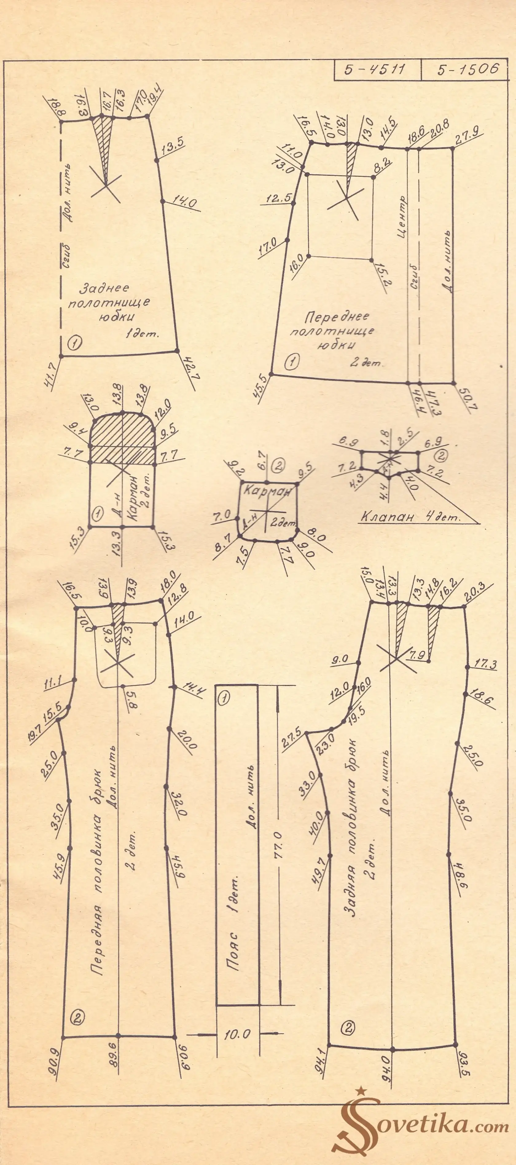 1975 - Шейте сами - модель 12 - выкройка.webp