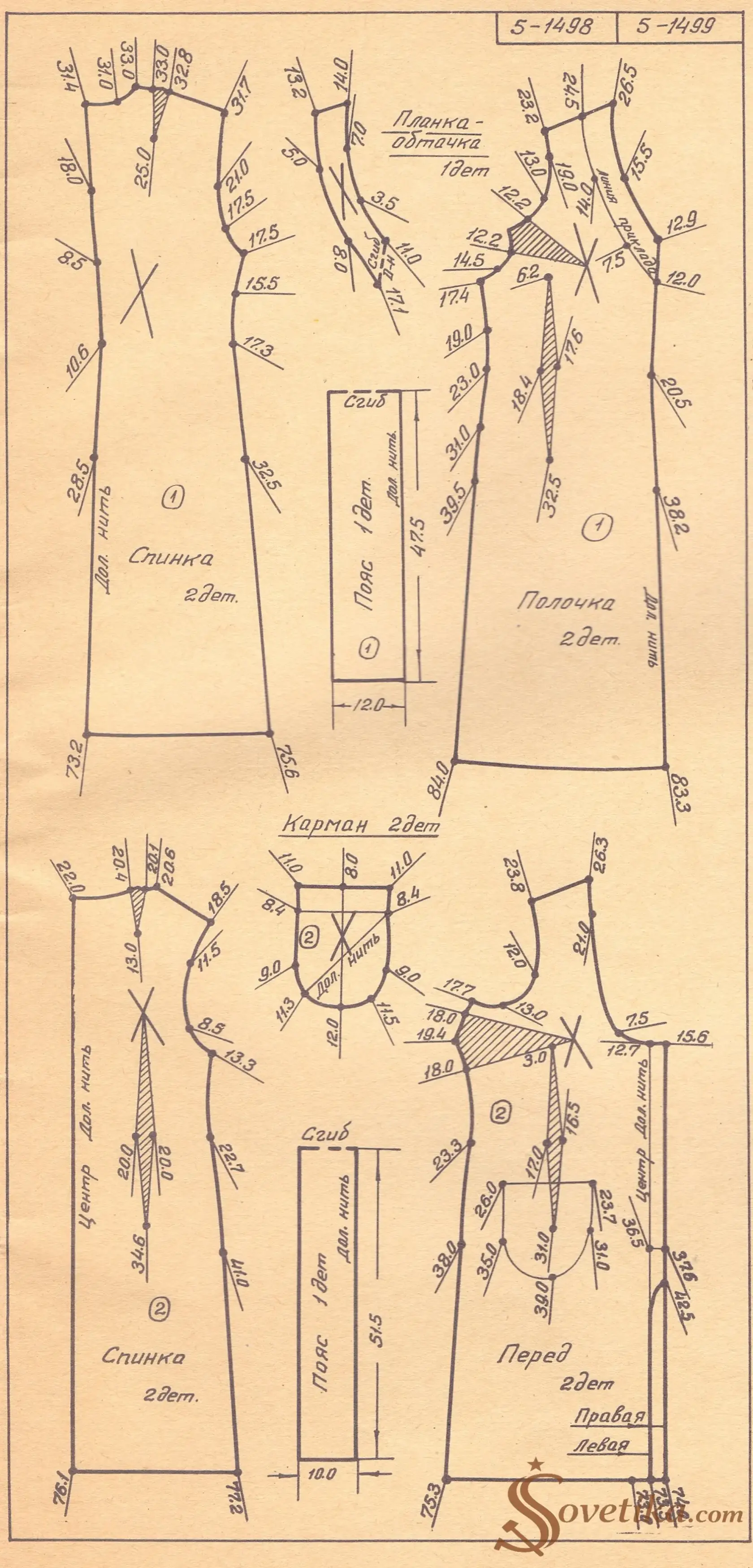 1975 - Шейте сами - модель 14 - выкройка.webp